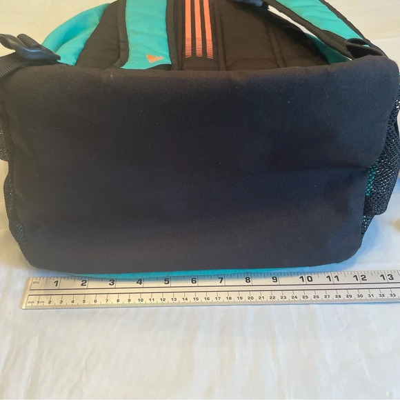 🎒  Retro Style Adidas Backpack - Turquoise and Coral 🎒 - Picture 3 of 8